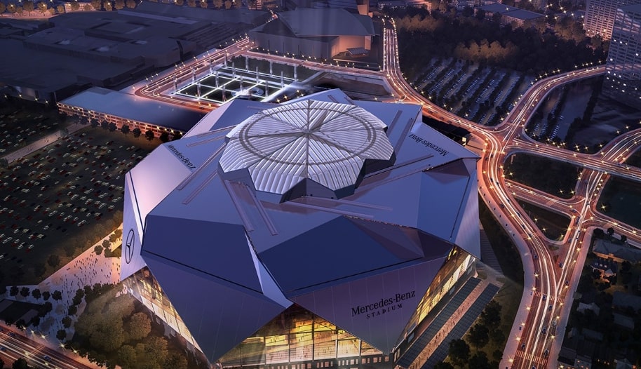 Check Out The New High-Tech Mercedes Benz Stadium